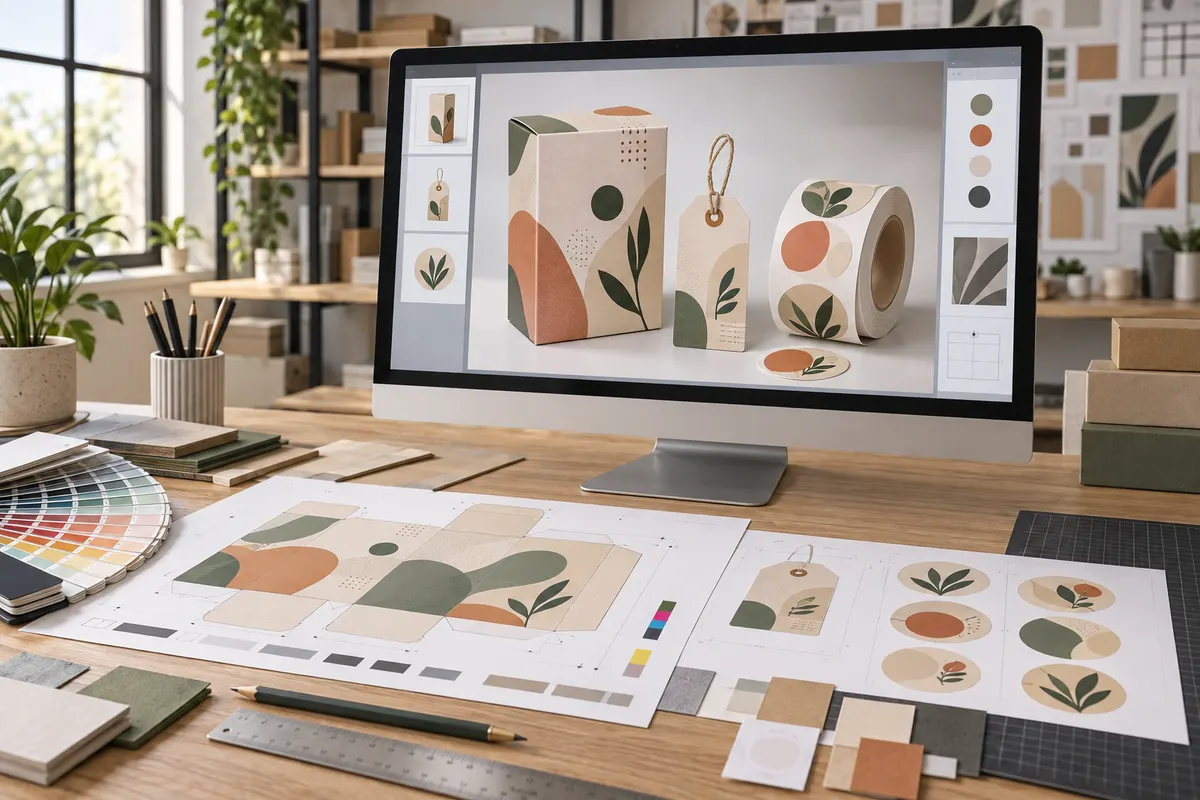 Thiết kế bao bì và mockup 3D tại HQPAK